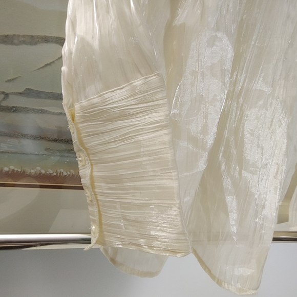 Addition-Elle Chiffon Long Sleeve Blouse Size 22 - Picture 5 of 8